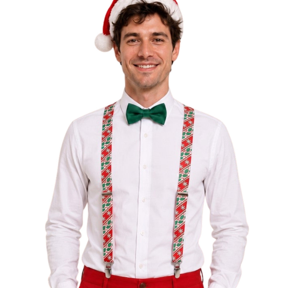 Weihnachts-Hosenträger Mistelzweige