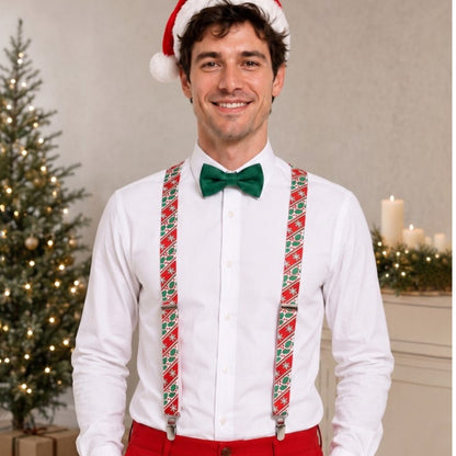 Weihnachts-Hosenträger Mistelzweige