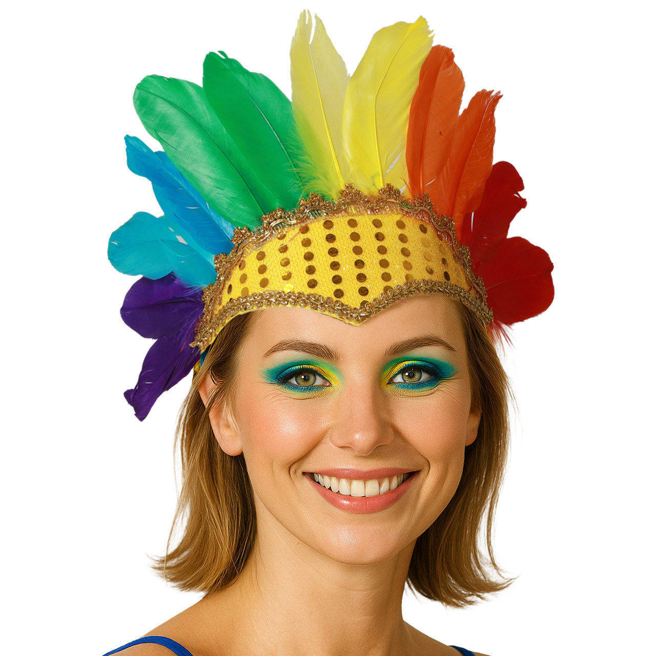 Federhaarschmuck Multicolor Eco
