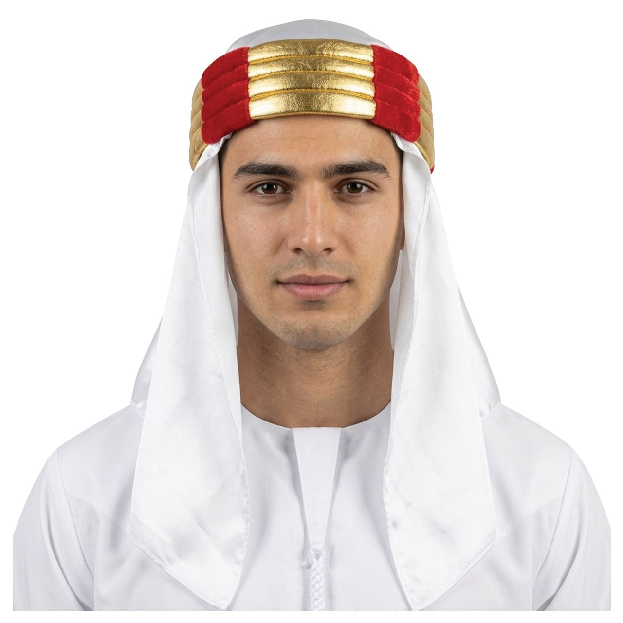 Weißer arabischer Prinzenturban