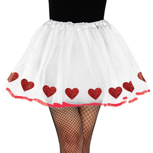 Weißes Tutu mit Herzen