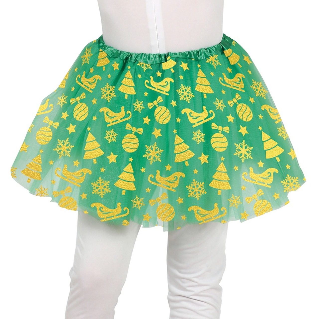 Grüner Weihnachts-Tutu für Kinder