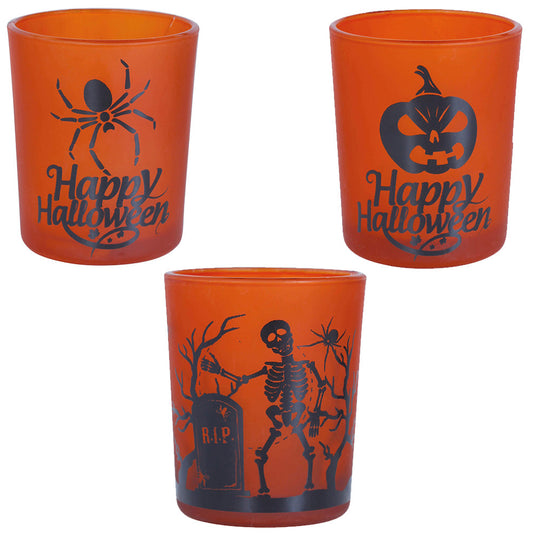 Orange Halloween Glässer