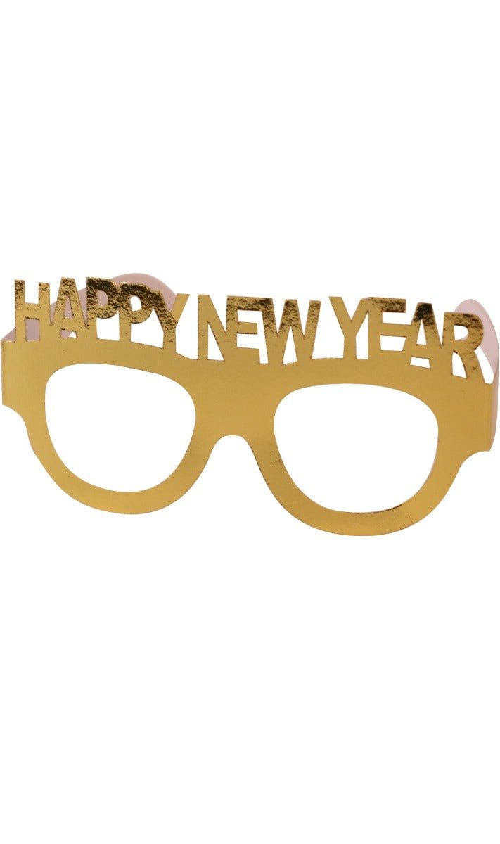 Brille Happy New Year Golden