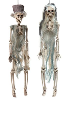 Hängendes Skelettpaar