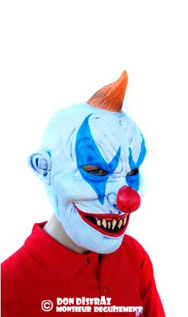 Clown-Psyco-Maske aus Latex
