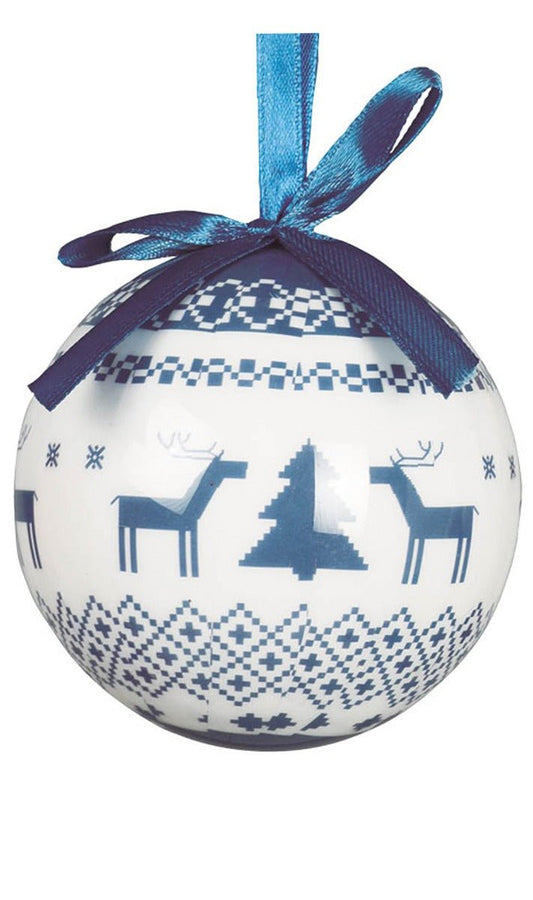 6 Rentier-Weihnachtskugeln