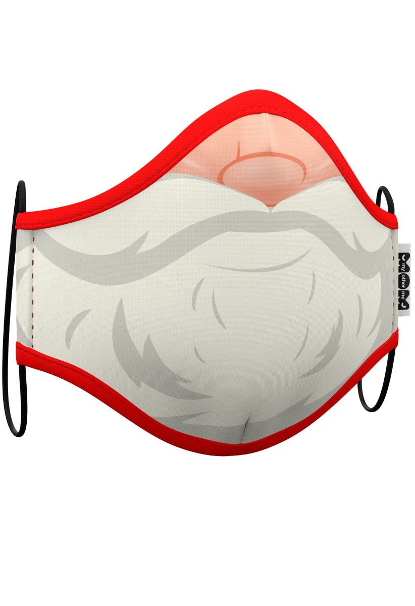 Stoffmaske Weihnachtsmann für Erwachsene