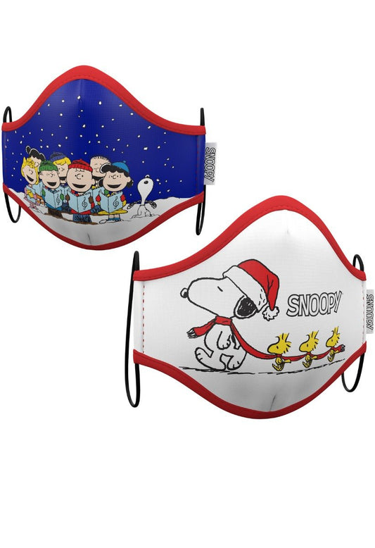 Stoffmasken 2er Pack Snoopy™ Weihnachten Erwachsene