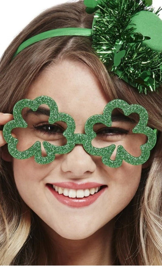 Saint Patrick Glitter Brille