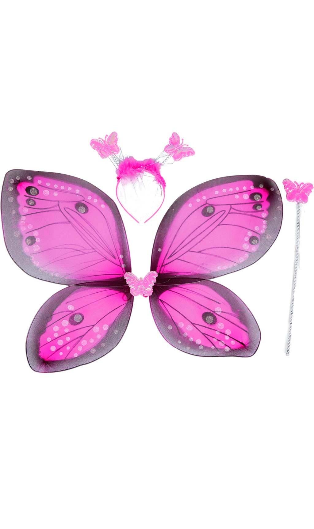 Set Schmetterling Fuchsie