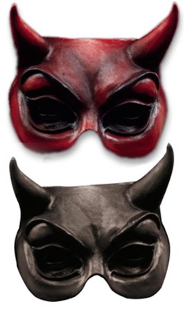 Farbige Teufel Latex-Maske Augenmaske Dämon