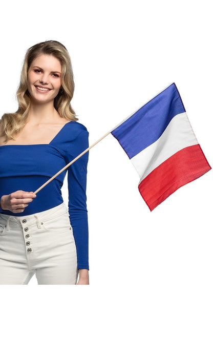 Fahne Frankreich mit Stab