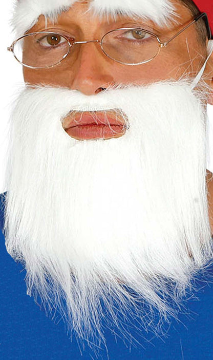 Weißer Bart mit Schnurrbart