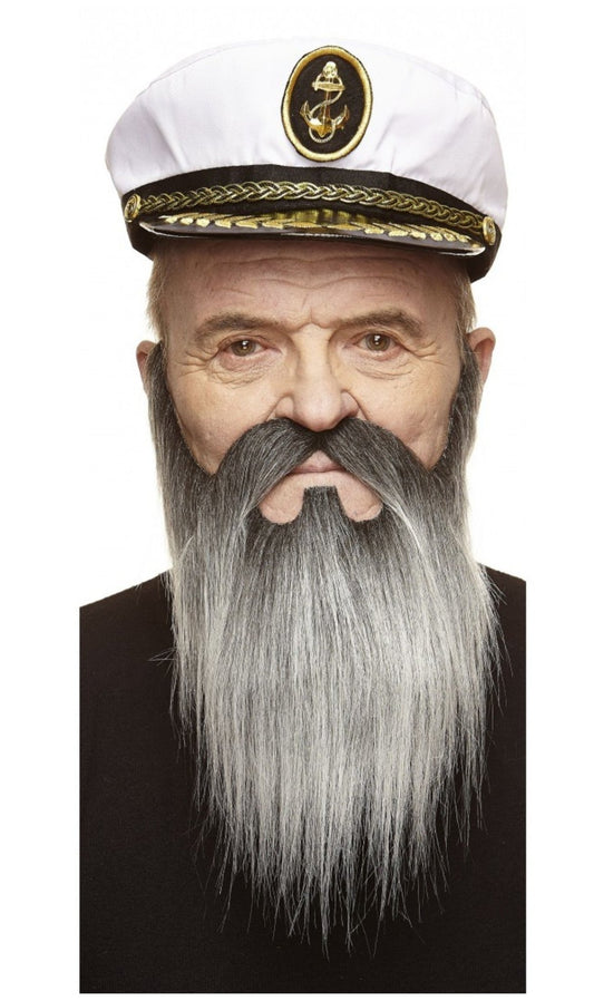 Schnurrbart und Bart grau Professional 146-LF