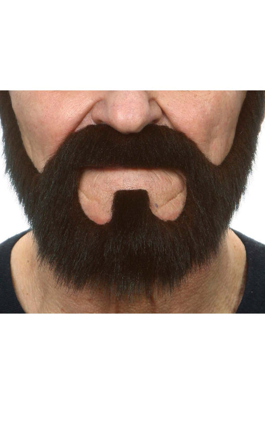 Schnurrbart und Bart schwarz Professional 033-SF