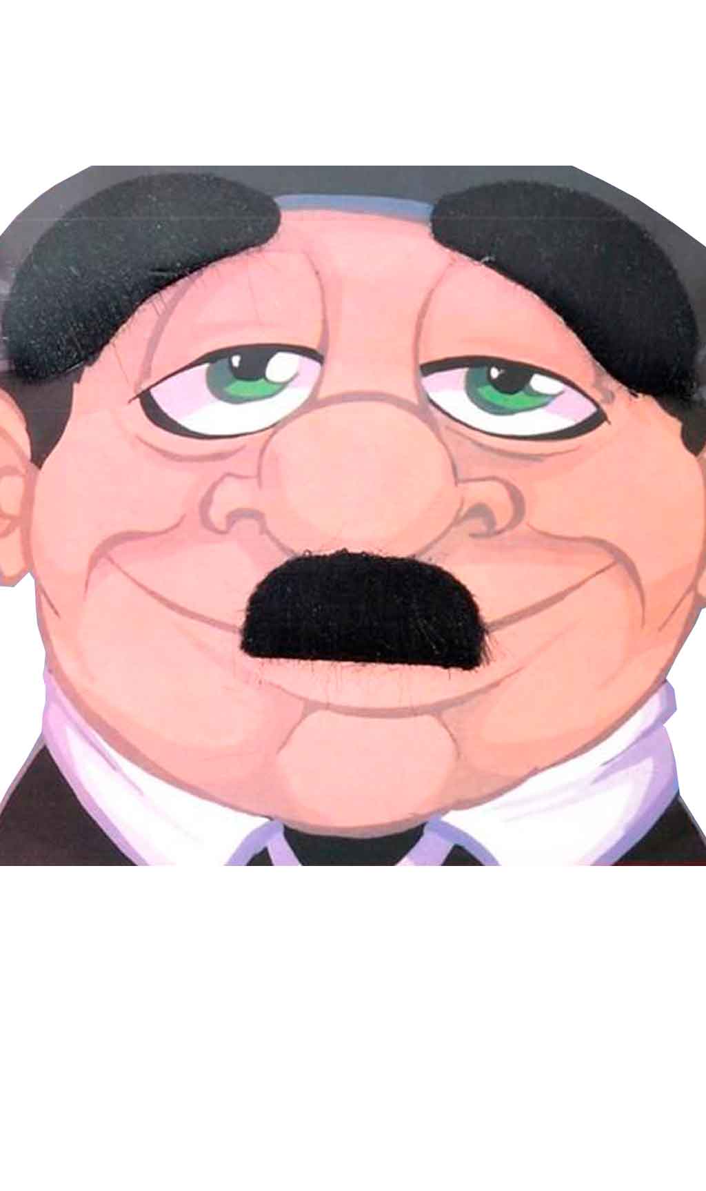 Schnurrbart und Augenbrauen Chaplin Eco