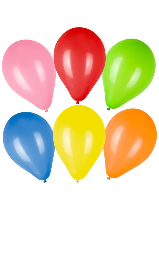 Beutel mit 100 farbigen Luftballons