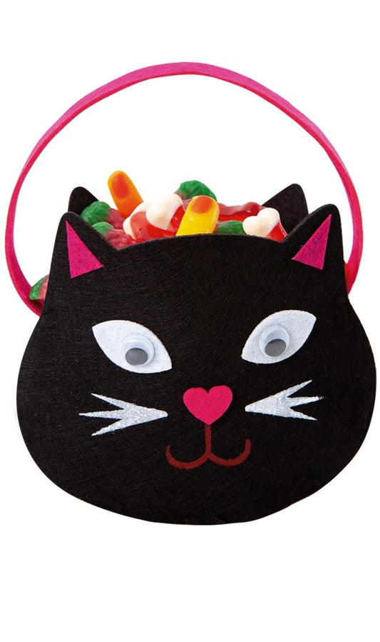 Schwarzer Kätzchen Beutel für Süßigkeiten