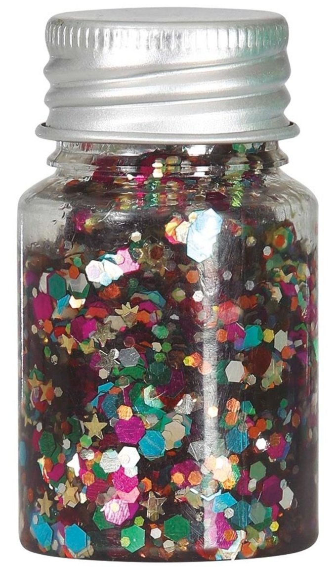 Gel-Glitter vielfarbig