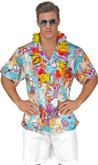 Hemd XL Hawaii Blumen