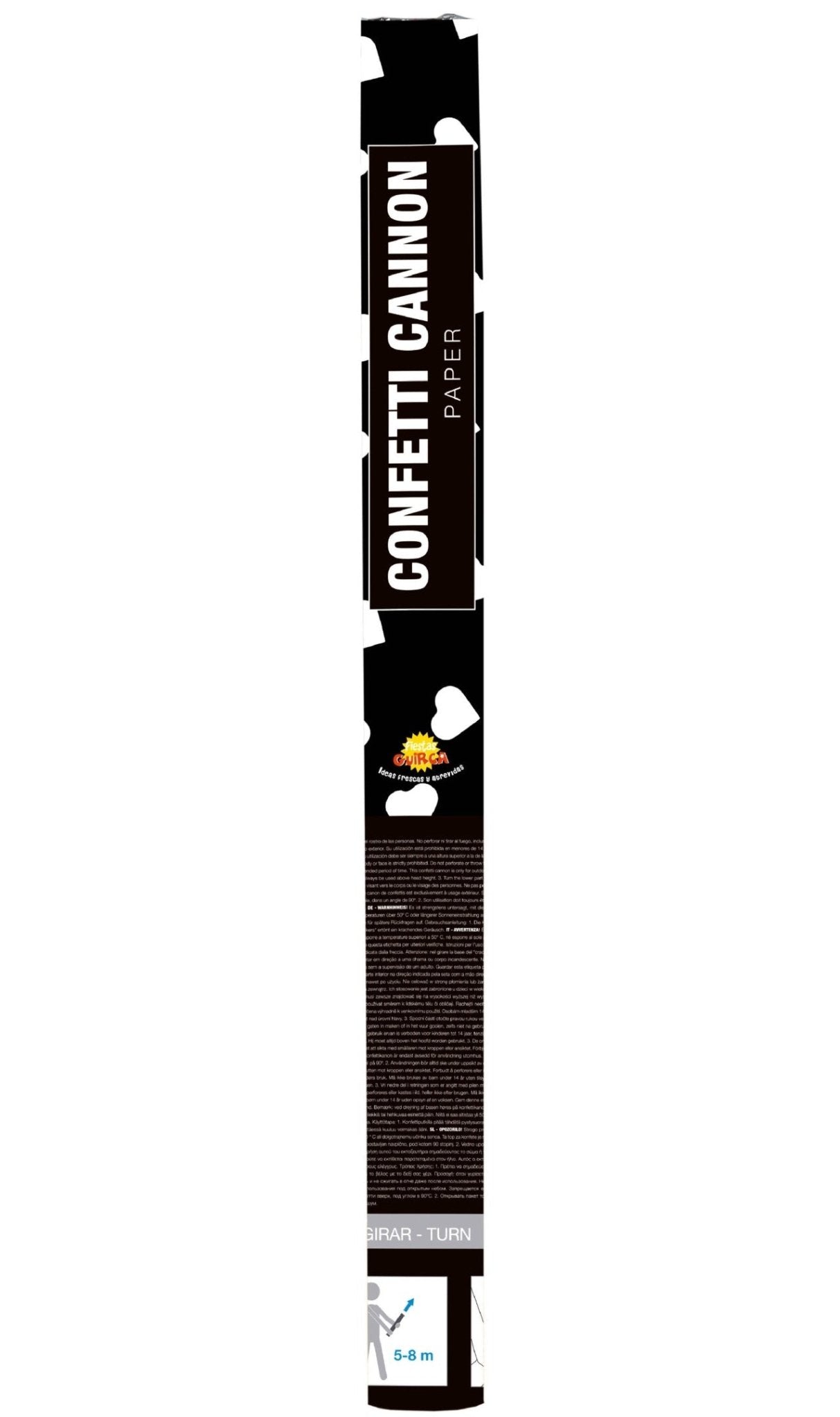 Konfetti Kanone Weiße Herzen