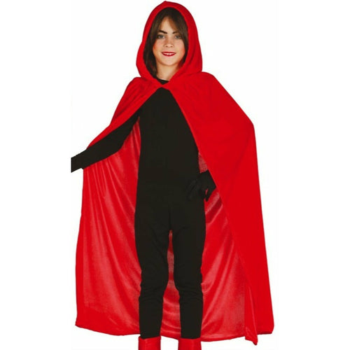 Roter Samt-Umhang Für Weihnachten – 70 Cm Lang, Mit Kapuze Und Flauschigem Weißrand, Perfekt Fürs Fest