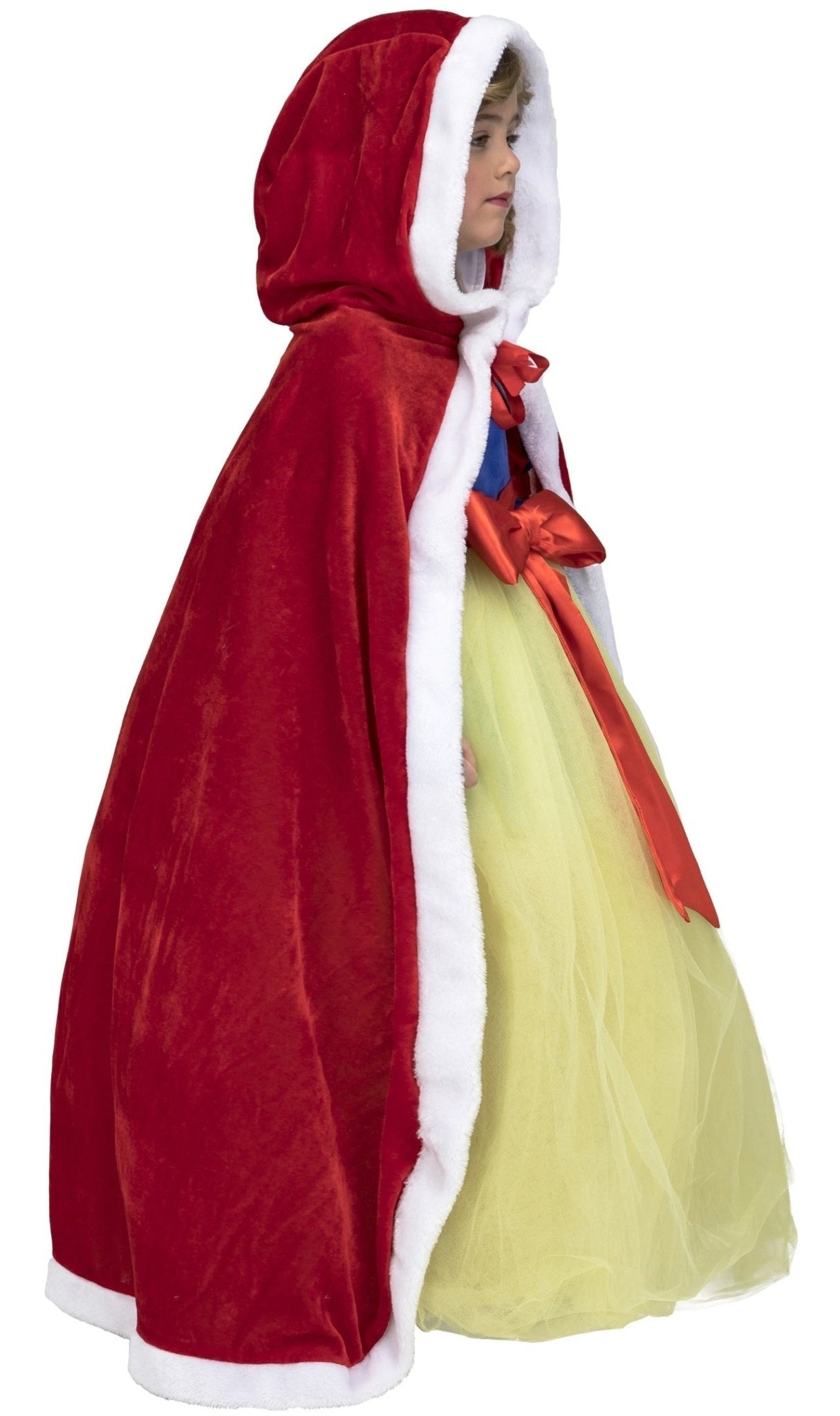 Roter Vampir Umhang Mit Kapuze - 140cm Länge Für Halloween & Kostümpartys