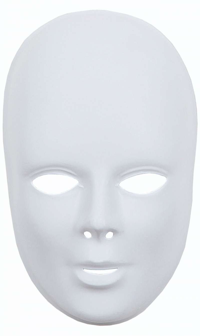 Große weiße Maske