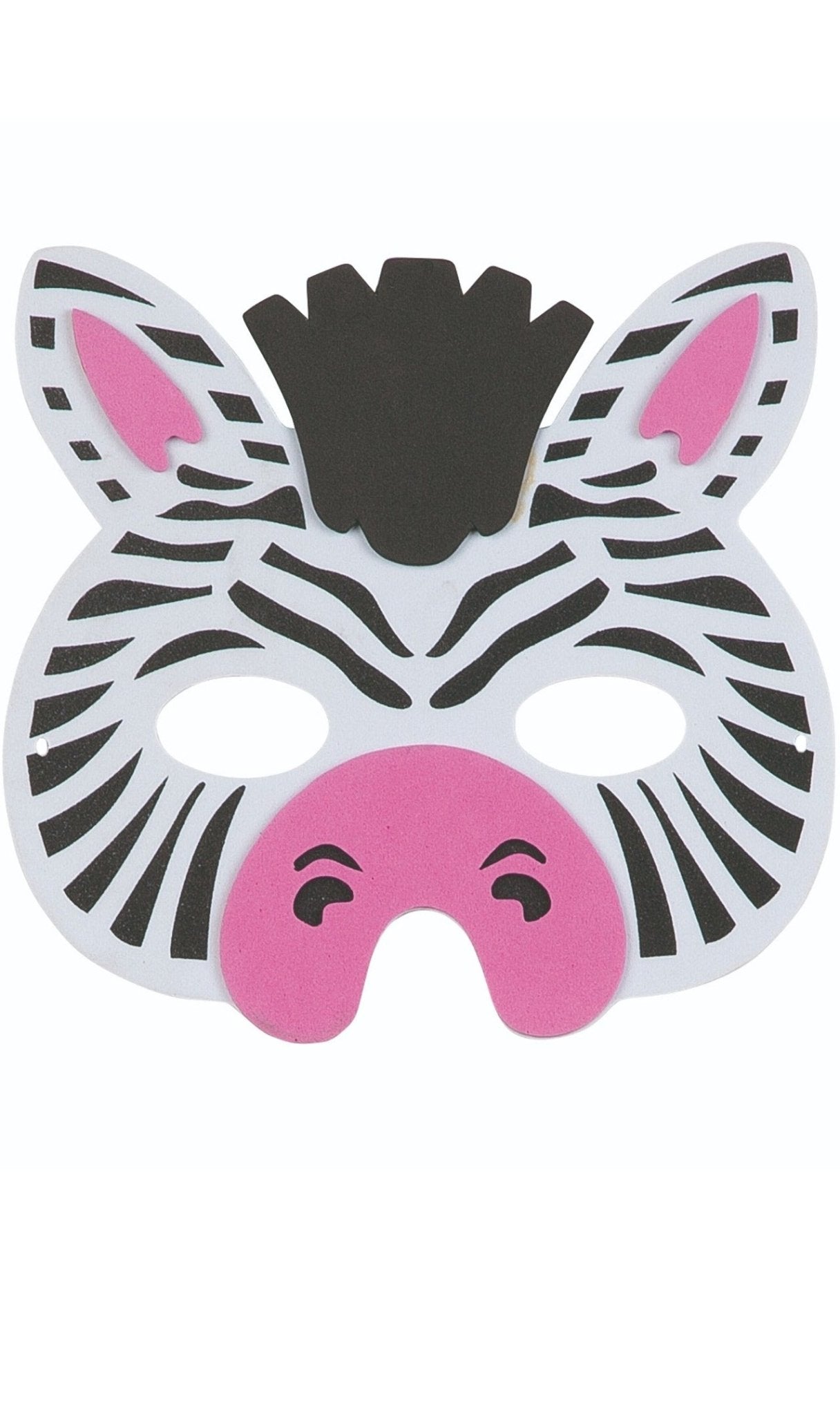 Zebra Maske gestreift