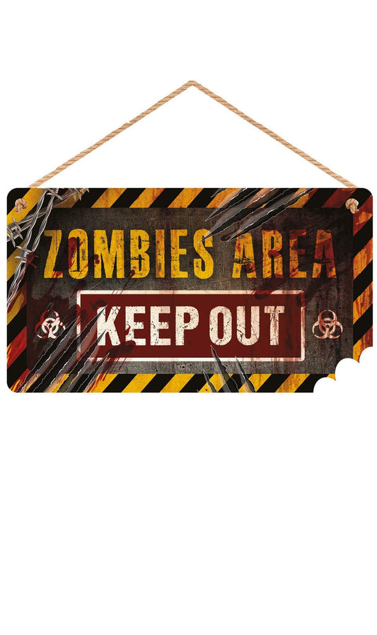 Zombie-Schild aus Holz