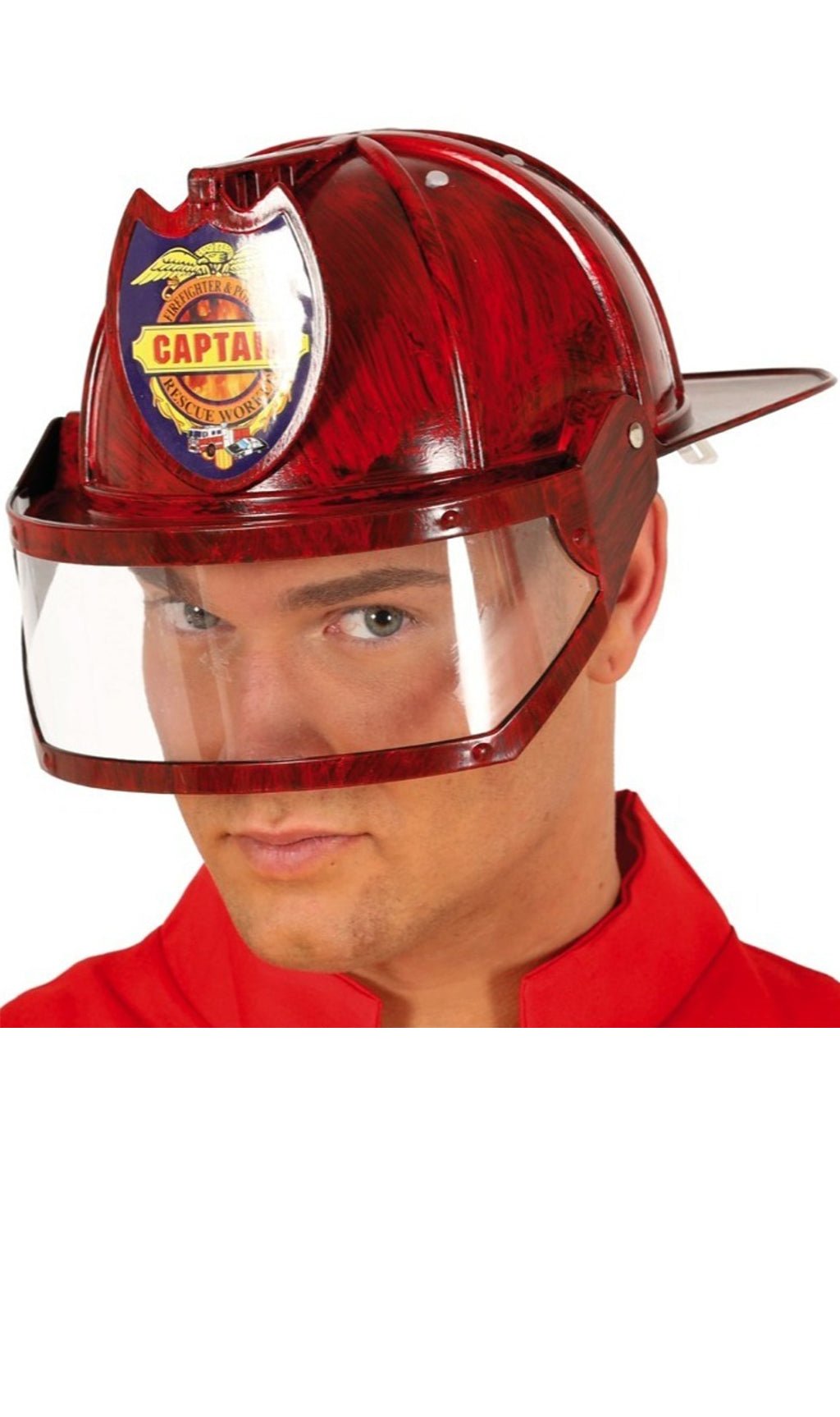 Feuerwehrhelm mit Visier