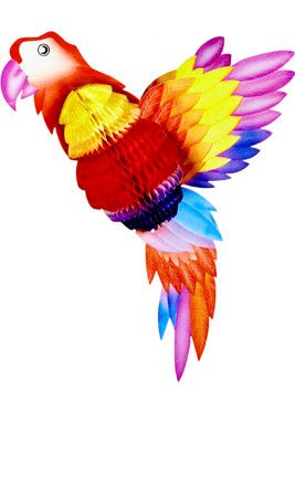 Waben-Papagei Papier Aufhänger