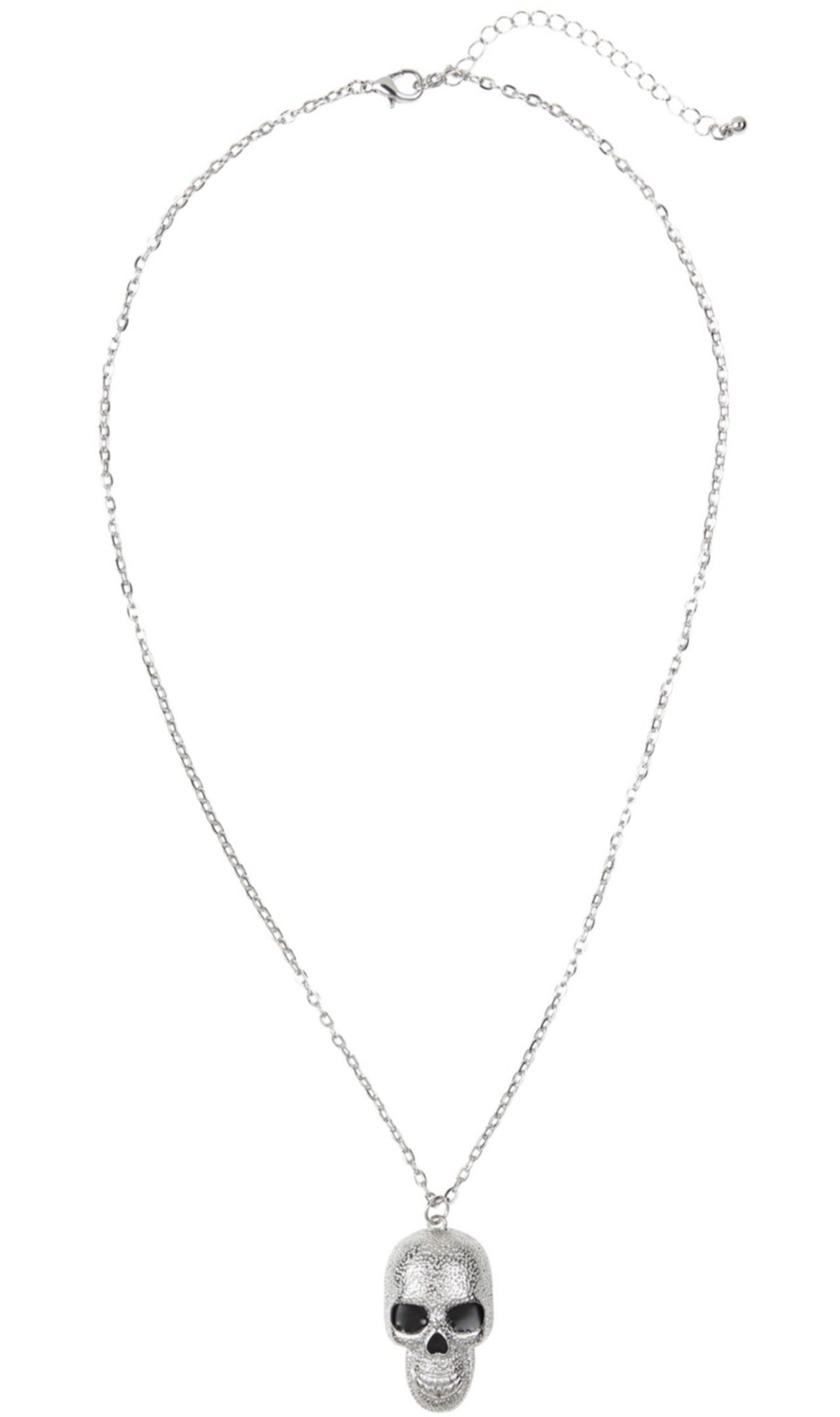 Silberne Totenkopf-Halskette