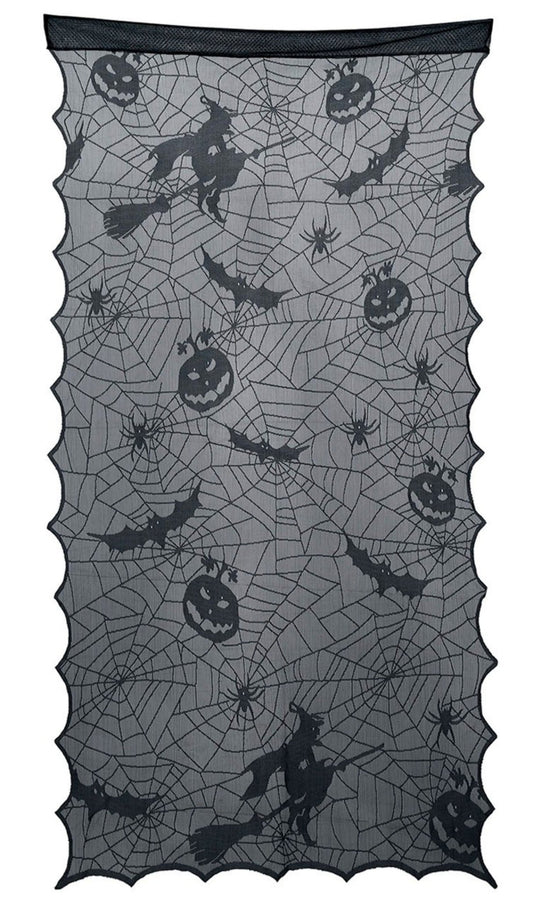 Türvorhang schwarz für Halloween