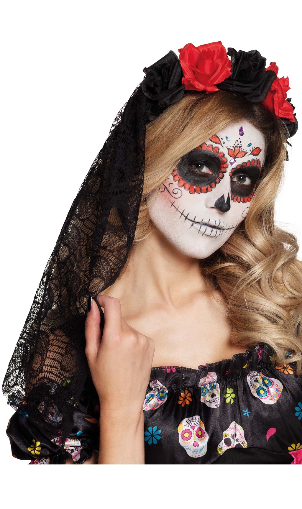 Haarreif Catrina Rosen mit Schleier