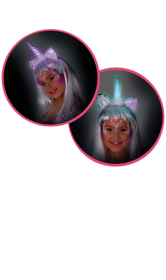 Einhorn-Haarreif mit Licht