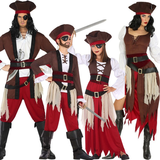 Disfraces en grupo de Piratas
