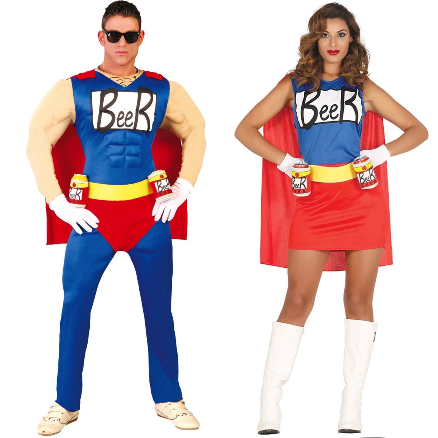 Disfraces en pareja de Duffman Simpson