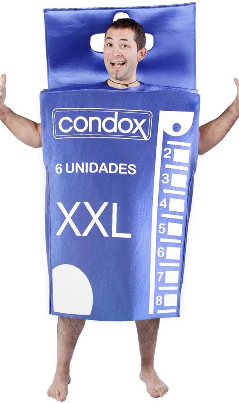 Disfraz de Caja de Condones hombre I Don Disfraz