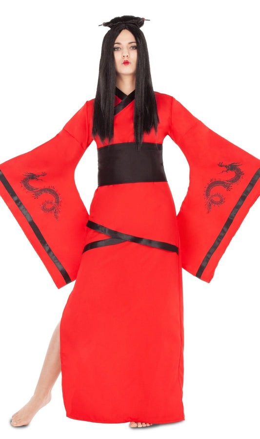Disfraz de China Rojo para mujer I Don Disfraz