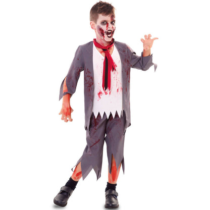Disfraz de Colegial Zombie para niño | Don Disfraz