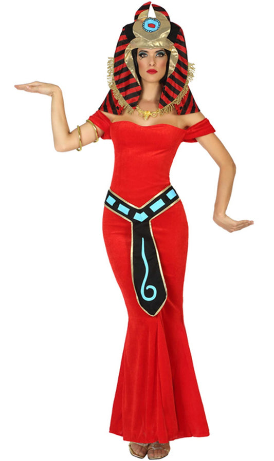 Disfraz de Egipcia Rojo para mujer I Don Disfraz