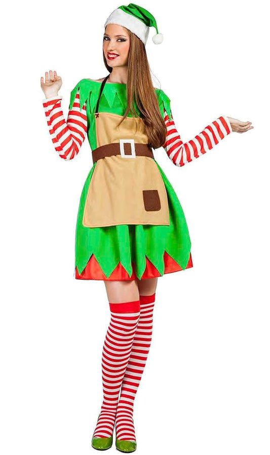 Disfraz de Elfa Claus para mujer I Don Disfraz