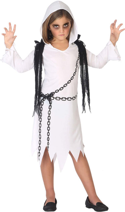 Disfraz de Fantasma Cadenas para niña I Don Disfraz