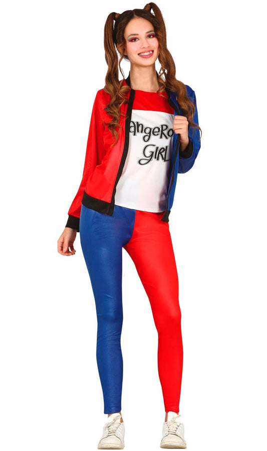 Disfraz de Harley Supervillana para adolescente I Don Disfraz