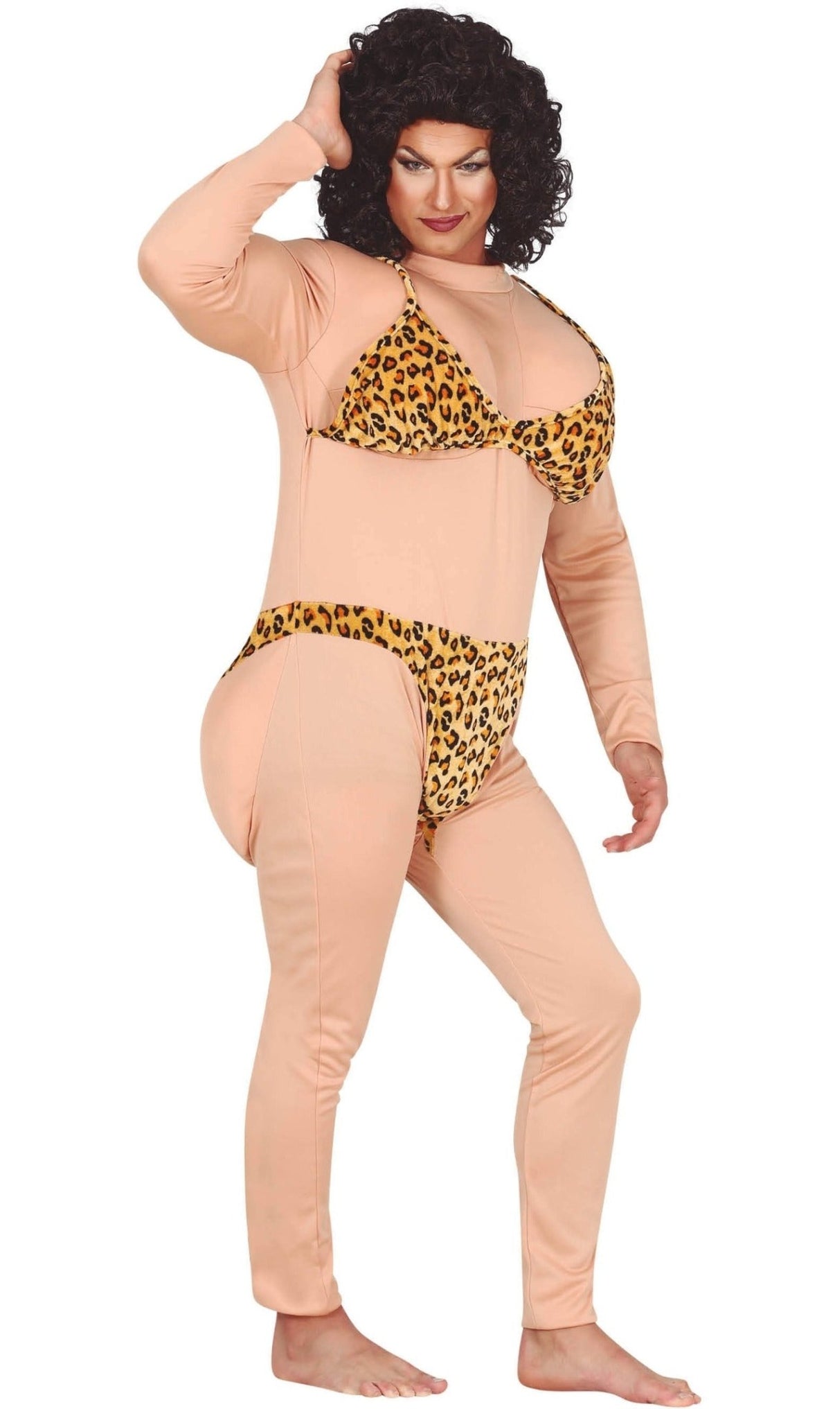 Disfraz de Miss Bikini Leopardo para hombre I Don Disfraz