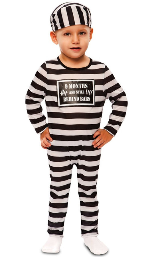 Disfraz de Preso Rayas para bebé I Don Disfraz