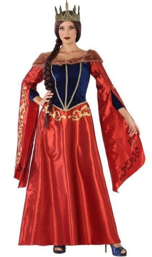 Disfraz de Reina Medieval Pilar para mujer I Don Disfraz