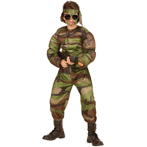 Muskulöser-Soldat-Kostüm für Kinder